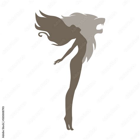 Beautiful Naked Woman Vector Illustration Stock Vector Adobe Stock