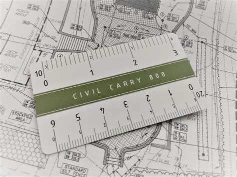 Engineering Scale Ruler 3 Civil Carry the Mini Wallet Sized Engineering ...