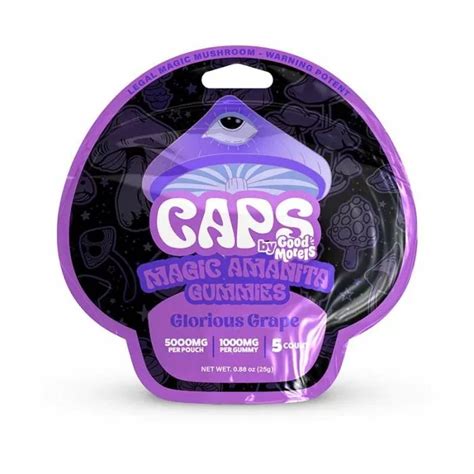 Caps Magic Amanita Mushroom Gummies 5000mg Smoke Culture Usa