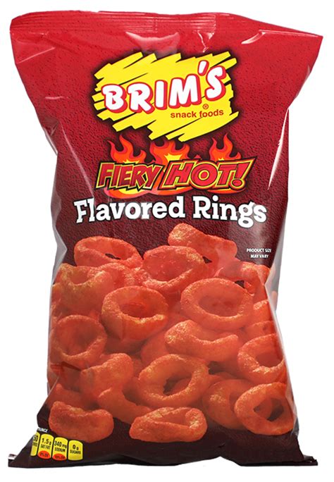 Fiery Hot Rings Brim S Snack Foods