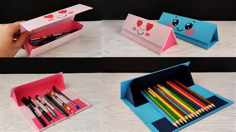 How To Make A Creative Pencil Case Pencil Case Craft Youtube