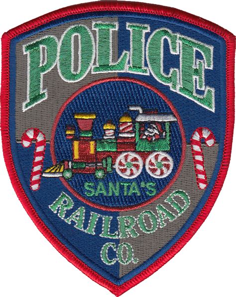 SANTA'S RAILROAD POLICE DEPARTMENT SHOULDER PATCH - Chicago Cop Shop