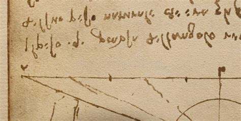 Manuscript, Drawings, Blueprints by Leonardo Da Vinci in the Old Book ...