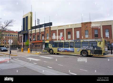 BOULDER, CO -10 MAY 2019- View of the Folsom Field football stadium on ...