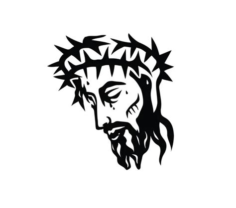 330 Jesus face silhouette Vector Images | Depositphotos