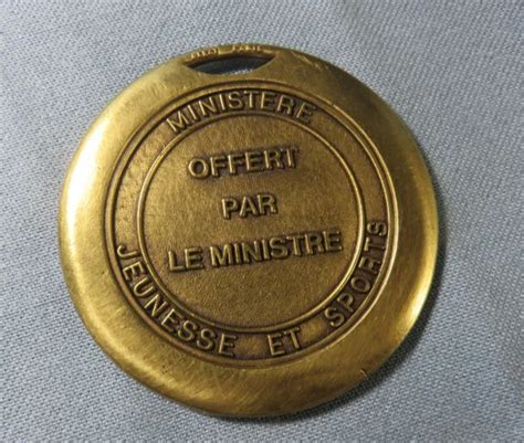 Medaille En Br Par Demarchi Ministere Jeunesse Et Sports Offert X Le