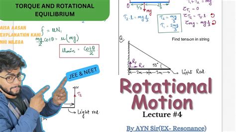 Rotational Motion L Torque And Rotational Equilibrium Jee Neet