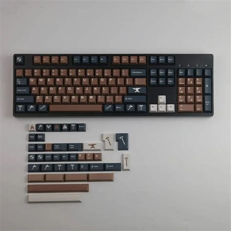 Gmk Clone Reforged Keycaps Set Blacksmith Brown Keysium