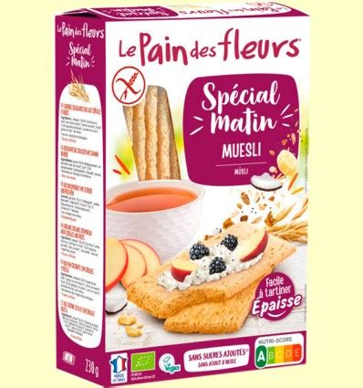 Tostada Muesli Special Matin Bio Le Pain Des Fleurs 230 Gramos