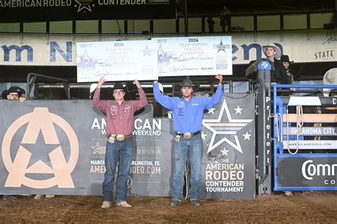 American Rodeo Contender Team Roping Results Central Region The Team