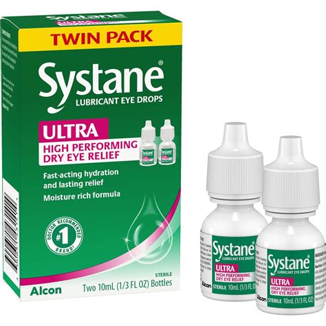 Systane Ultra Lubricant Eye Drops Two 10 Ml Bottles The Online