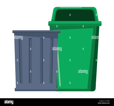 Trash Garbage Can Icon Cartoon Stock Vector Image And Art Alamy