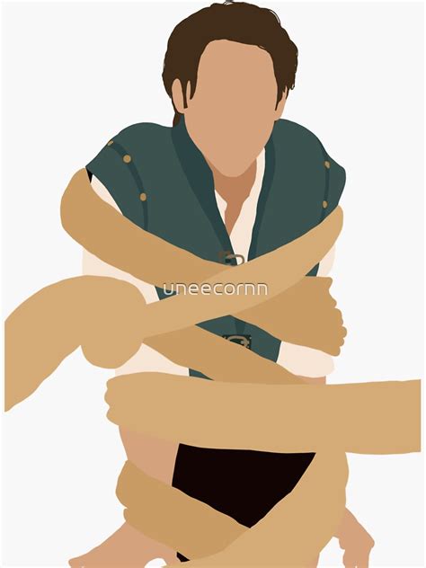 Flynn Rider Sticker For Sale By Uneecornn Redbubble