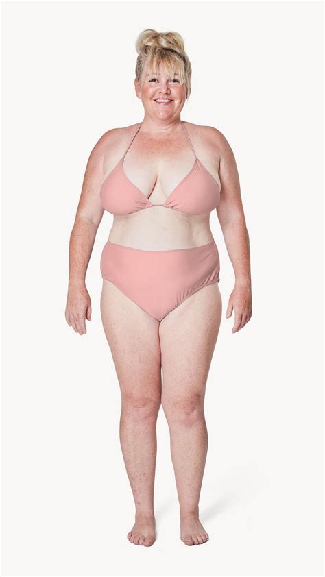 White Woman Wearing Pink Bikini Premium Photo Rawpixel