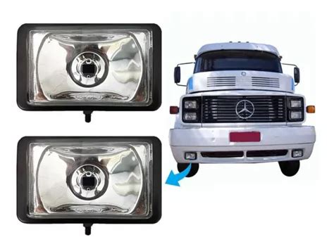 Par Farol Milha Lente Lisa Fortluz Caminhão Mercedes Benz Frete grátis