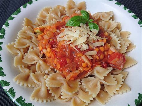 Vegetarische Rote Linsen Bolognese Von Danny1973 Chefkoch