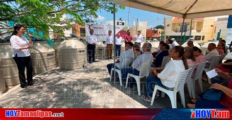 Hoy Tamaulipas Tamaulipas Entrega Itavu Tinacos A Familias De Tampico