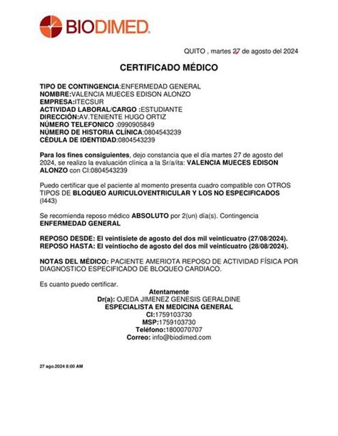 Certificado M Dico Kely Acaro Udocz