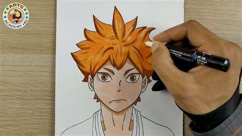 How To Draw Hinata Shoyo Haikyuu Easy Step By Step Tutorial