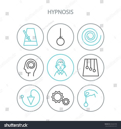 Hypnosis Concept Mind Control Vector Illustration Vector De Stock