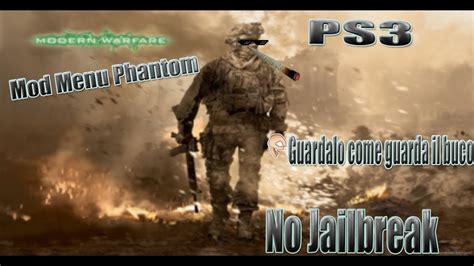 Mod Menu Mw2 Per Ps3 Onlineoffline No Jailbreak Youtube