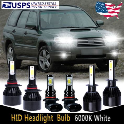 For Subaru Forester 2006 2008 Led Headlight Bulb High Low Beam Fog Light C9b Ebay