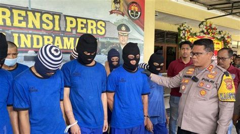 Belasan Pelaku Curanmor Dan Begal Ditangkap Di Indramayu 6 Orang