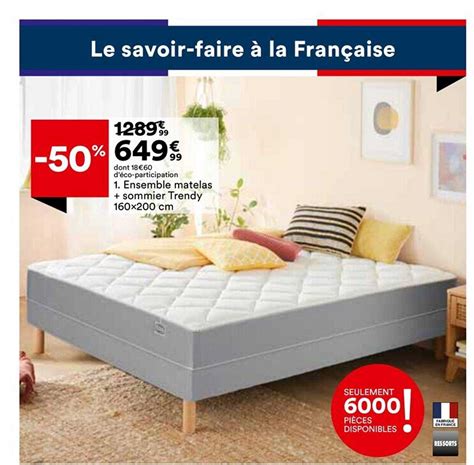 Promo Ensemble Matelas Sommier Trendy Chez BUT ICatalogue Fr