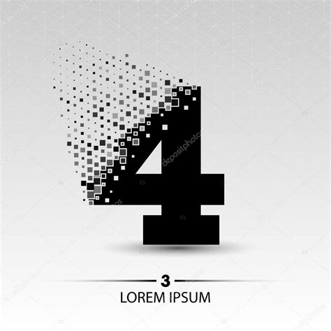 Number four logo vector design illustration Stock Vector Image by ©IceDesigner #99154132