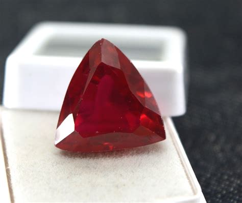 25 50 Ct Natural Rare Certified Burma Ruby VVS AA Cut Loose Gemstone