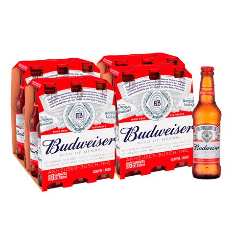 Cerveja Budweiser Long Neck 330ml 12 Unidades Carrefour