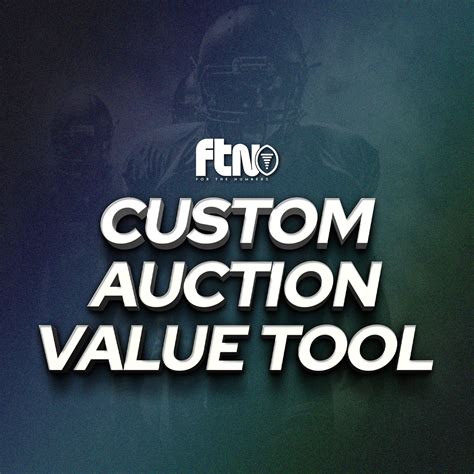 Custom Fantasy Football Auction Values Dominate Your Drafts