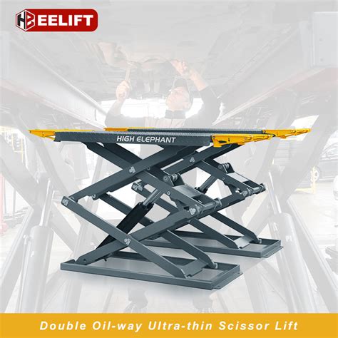 Ce Certified T Flush Mounted Car Scissor Lift Platform Portable