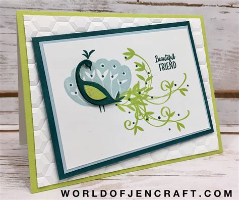 Stampin Up Beautiful Peacock World Of Jencraft