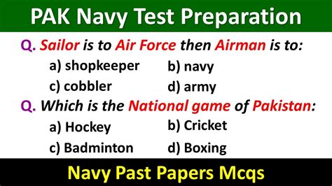 Navy Test Preparation Pak Navy Test Preparation Navy Test Mcqs