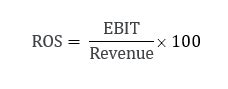 Return on sales (ROS; operating margin): calculation, benchmark