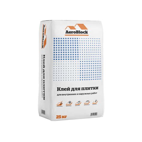 Клей для плитки для внутренних и наружных работ - купить в Калининграде ...