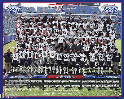 2004 NEW ENGLAND PATRIOTS SUPER BOWL 39 CHAMPIONS NFL FOOTBALL 8X10 ...