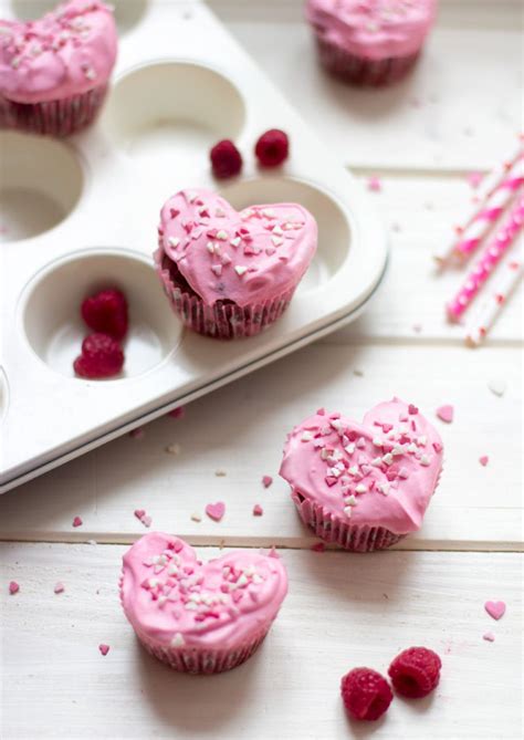 Herz Cupcakes Zum Valentinstag Muttertag Geburtstag Jahrestag