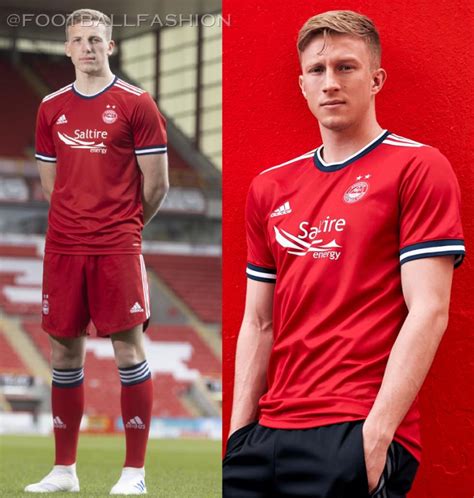 Aberdeen Fc 202122 Adidas Home Kit Football Fashion