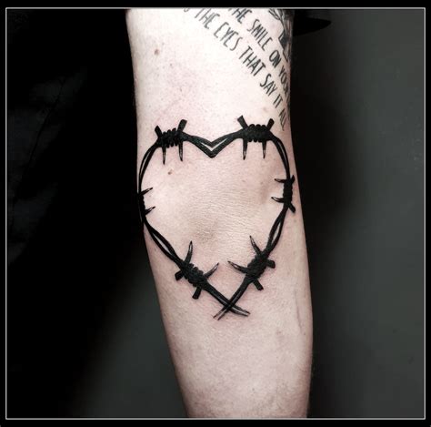 tattoo heart barbed wire 9