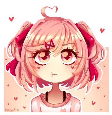 Ddlc Adorable Little Natsuki By Necryonics On Deviantart