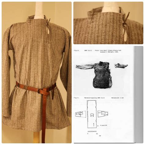 Woolen Viking Tunic Based On A Finding From Guddal Viking Tunic