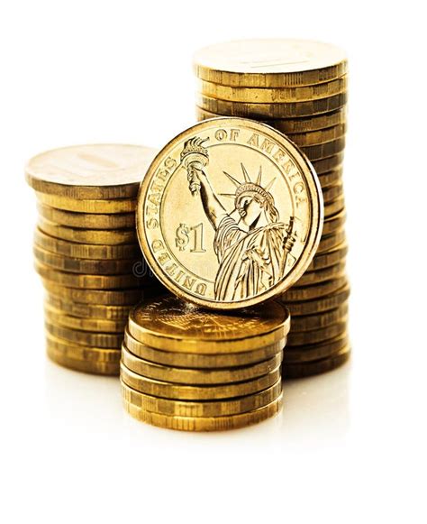 One dollar coin stock image. Image of wealth, coin, liberty - 164415627