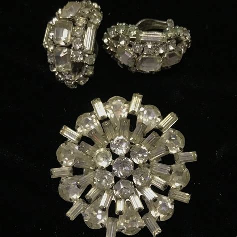 Albert Weiss Jewelry Weiss Starburst Brooch Earrings Poshmark