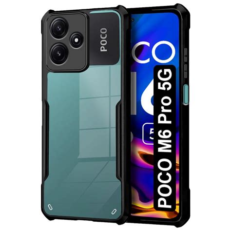 Fashionury Ultra Hybrid Crystal Clear Back Cover For Poco M Pro G