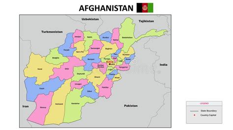 Mapa De Afganistán Mapa Estatal Y De Distrito De Afganistán Mapa