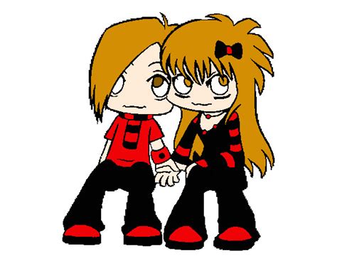 Dibujo De Pareja Emo Pintado Por Yaymibeth En Dibujos Net El D A