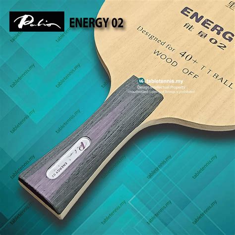Palio Blade Energy 02 FL All Wood Table Tennis Blade Paddle Bat Ping ...