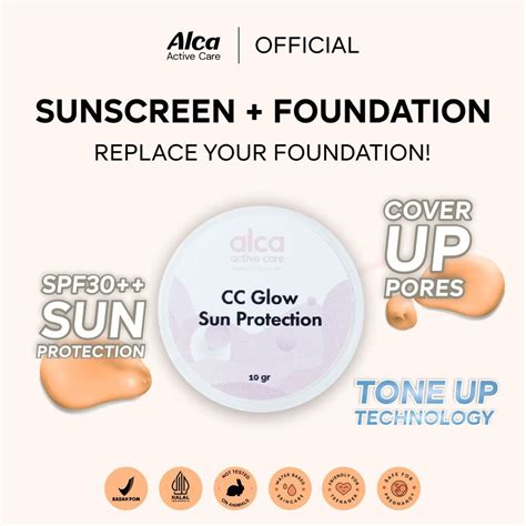 Jual Alca Cc Glow Sun Protection Tone Up Sun Screen Perlindungan